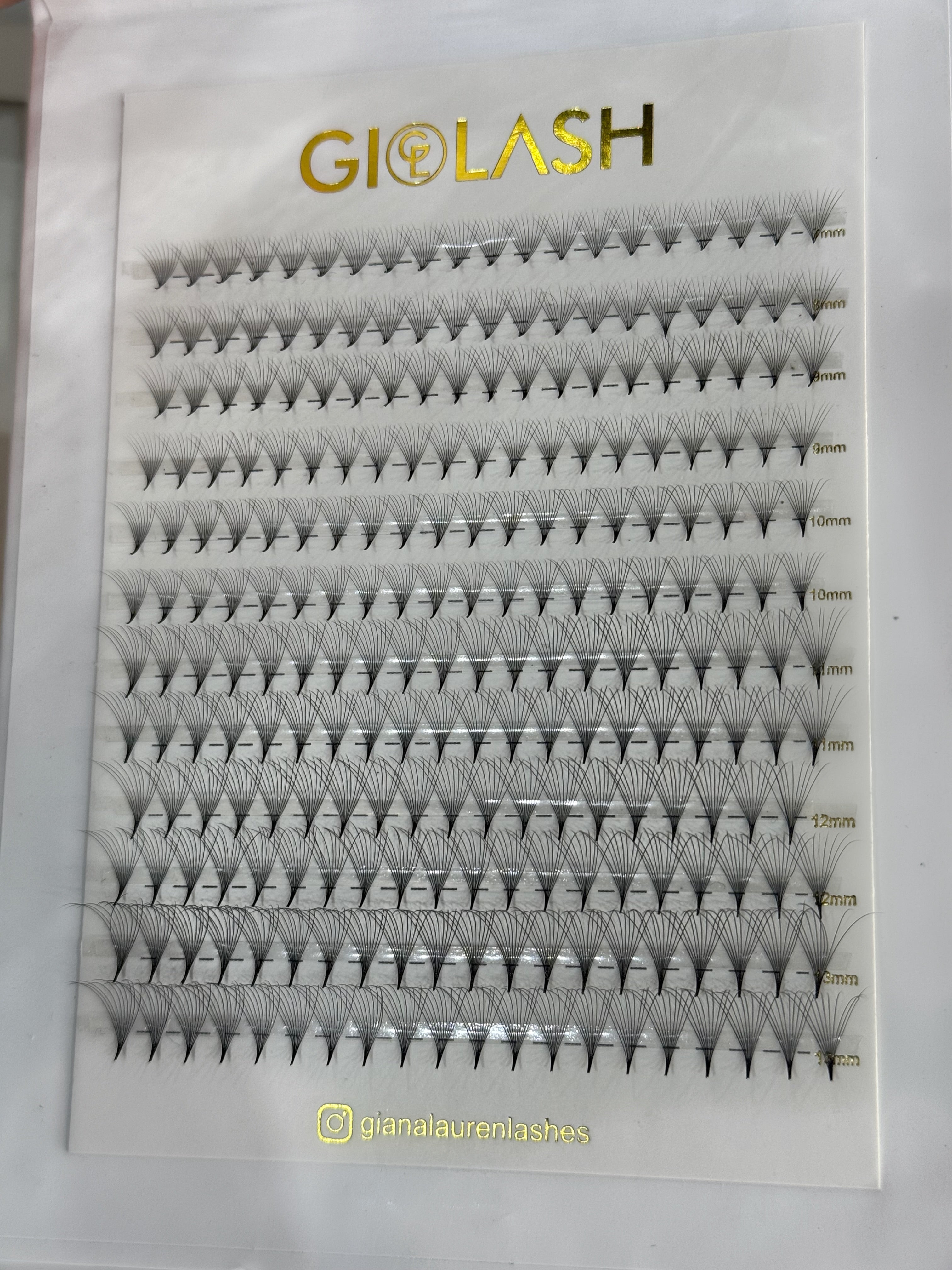 Large Premade Fans 10D CC curl